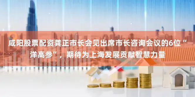 咸阳股票配资龚正市长会见出席市长咨询会议的6位“洋高参”，期待为上海发展贡献智慧力量